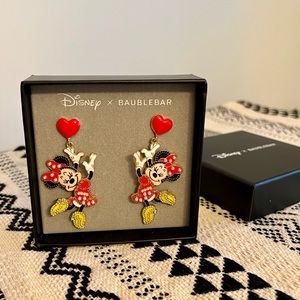Disney x Baublebar Minnie Mouse Swing Earrings - NEW!!